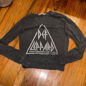 Daydreamer Black Def Leppard Graphic Sweatshirt